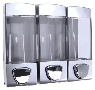 Produktbild von Duschshampoo-Spender, Flüssigseifenspender, manueller Wandseifenspender mit Pumpkammer, Shampoo-Box, Lotion-Duschgel-Behälter für Toilette, Badezimmer, Hotelküche