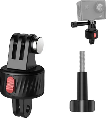 Produktbild von Magnetischer Saugnapf-Adapter, Stativ-Adapter, Schnellwechsel-Basismontage, Action-Kamera-Zubehoer, Schraubenfrei mit GoPro-Magnetbasis, kompatibel mit GoPro11/10/9/8/7 Insta 360 AKASO DJI Action-Kamera