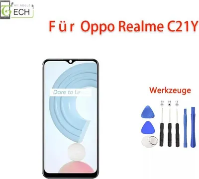 Produktbild von Für Oppo Realme C21Y RMX3261 LCD Display mit Rahmen Bildschirm Touch Screen