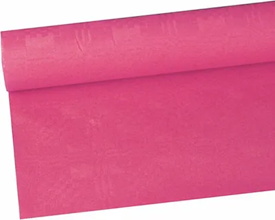 Produktbild von Tischdecke Papier Damastprägung 6x1,2m | Fuchsia