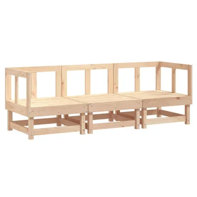 Produktbild von vidaXL 3-tlg. Garten-Lounge-Set Massivholz Kiefer