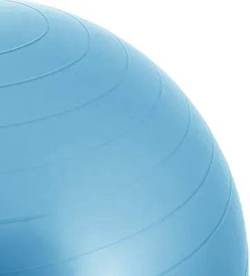 Produktbild von Übungsball und Fitnessball für Yoga, Physiotherapie und Heimtraining - Rutschfester Gymnastikball 55 cm Hellblau