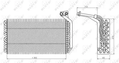 Image de Radiateur de climatisation pour Citroën Jumper/Evasion, modèle de 1995 à aujourd'hui