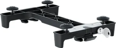 Produktbild von Racktime 27022 Adapter systemowy Snapit 2.0, z nóżkami i blokadą, 235 x 158 x 32 mm, czarny