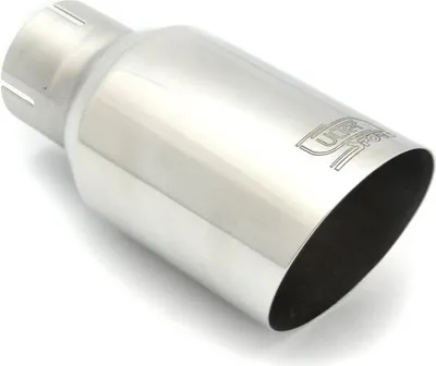 Produktbild von ULTER SPORT N1-90-1*/50 Auspuffblende Endrohr Blende Ø90mm 180mm Rund Edelstahl Verchromt