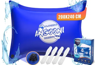 Immagine prodotto di Cuscino gonfiabile per piscina invernale, dimensioni XXL, 200 x 240 cm, con doppia cucitura