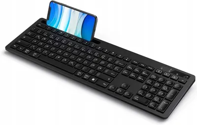 Produktbild von Seenda DE black Kabellose Bluetooth Tastatur QWERTZ Schwarz