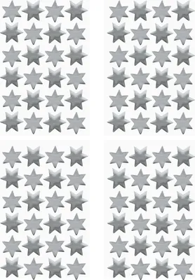 Produktbild von Oblique Unique 96 Sterne Sticker Stern Aufkleber für Weihnachten Weihnachtsdeko Geschenkdeko Basteln Glänzend - silber