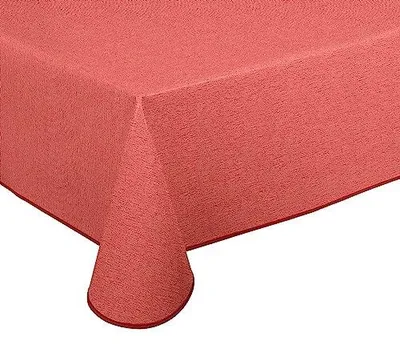 Zdjęcie produktu dla Obrus ceratowy zmywalny antypoślizgowy owalny 140X190 cm czerwony lniana
