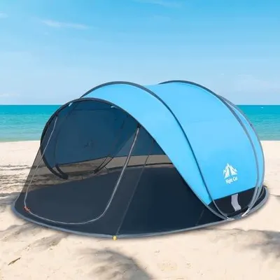 Zdjęcie produktu dla Namiot plażowy pop up 3 4 osoby UV UPF50+ moskitiera dla rodziny