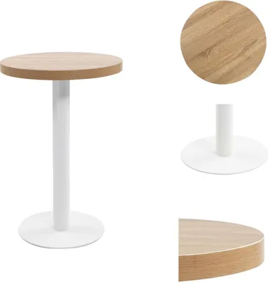 Obrázek produktu pro vidaXL Bistro stůl světle hnědý 50 cm MDF - Jídelní stoly