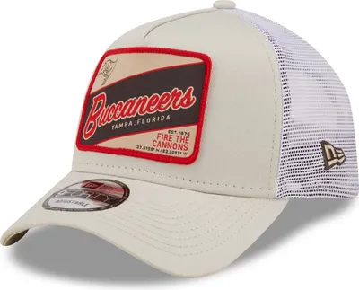 Produktbild von New Era A-Frame Trucker Cap - Tampa Bay Buccaneers stone