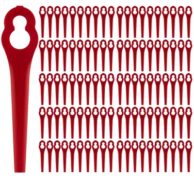 Immagine prodotto di Solidchoice - 100 lamine di ricambio in plastica per tagliaerba