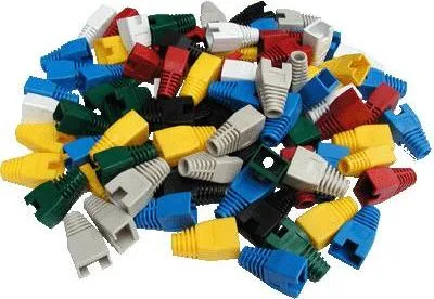 Image de DATACOM Protection RJ45 avec découpe JAUNE (100pcs)