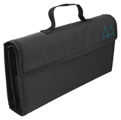 Zdjęcie produktu dla Czarne etui z tkaniny na 72 flamastry