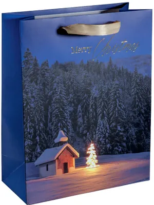Productafbeelding van Sigel GT128, cadeauzakje voor kerst, model "Christmas Chapel", klein