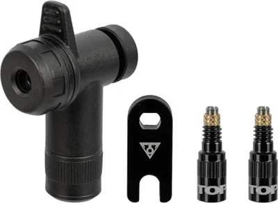 Produktbild von Topeak Turboflow Rapidhead Ventiladapter Silber Silber One Size