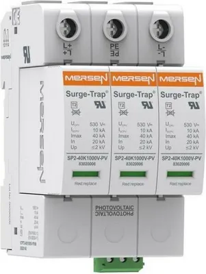 Immagine prodotto di Mersen PV-Ü-ABLEITER T2 1000V 3P +FM (STPT2-40K1000V-YPVM)