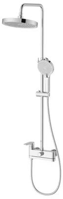Produktbild von Duschsäule mit Hebelarmatur, schwenkbarer Einlauf, Chrom