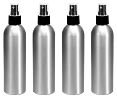 Produktbild von 4 Aluminium Sprühflaschen 250 ml Nachfüllbar im Set