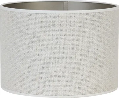 Produktbild von Light & Living - Lampenschirm Saverna - Weiß - Ø30cm - Stoffschirm für E27