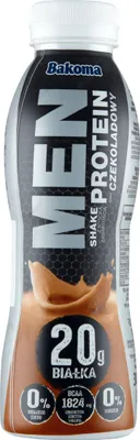 Obrázek produktu pro Čokoládový jogurtový nápoj Bakoma Men Shake 380 g