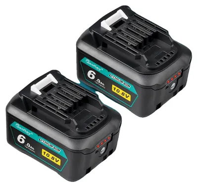 Obrázok produktu pre Náhradná batéria, kapacita 6000 mAh, vysokovýkonná, 2 ks batérií 6 Ah