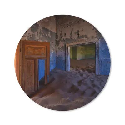 Produktbild von MuchoWow® Mauspad Mousepad Tür - Sand - Wüste - Architektur 20x20 cm - Mousepads - Maus Mat - Pad - Mausunterlage - Schreibtischmatte