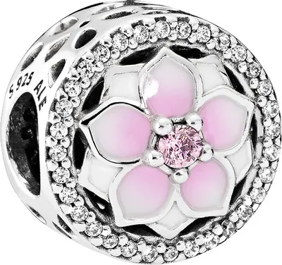 Produktbild von PANDORACharm 792085PCZ Magnolie Silber 925