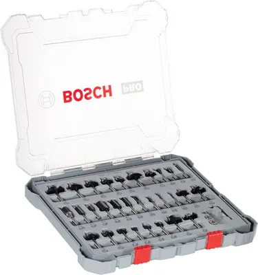 Obrázek produktu pro Sada fréz Bosch PRO, stopka 1/4", 30 ks