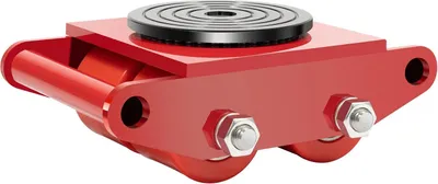 Obrázok produktu pre Prepravný vozík - Pancérované kolieska - Nosnosť 6 t - Otočný o 360° -Polyuretánkolieska - Kompaktný - 15 kg - Červený