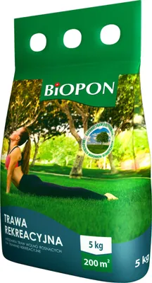 Zdjęcie produktu dla Biopon Nasiona Trawa Rekreacyjna Na Place Zabaw Tereny Użytkowane 5 Kg