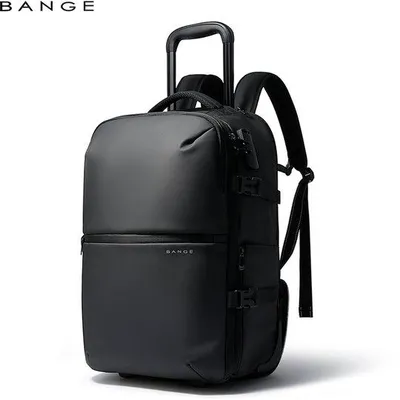 Productafbeelding van CarryQuest® - BANGE Rugzak-trolley 34L, laptopvak voor 15.6 inch, zwart