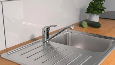 Zdjęcie produktu dla SCHÜTTE bateria kuchenna FALCON, niskociśnieniowa bateria kuchenna, obrotowa bateria kuchenna 360°, chrom