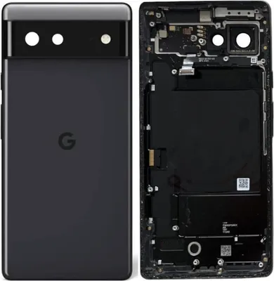 Produktbild von Original Google Pixel 6 Gehäuse Akkudeckel Backcover Stormy Black Akzeptabel