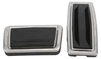 Image de 2 pédales d'accélérateur et de frein, repose-pieds en alliage d'aluminium, pour remplacer les pédales d'origine des modèles Cadillac XT5 de 2017 à 2019