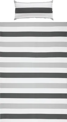 Produktbild von REDBEST Bettwäsche grau-silber-weiß 1x 135x200 cm + 1x 40x80 cm