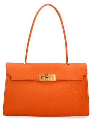 Image de Sac bandoulière pour femmes de la marque Lux, en véritable cuir, avec poignée pivotante, fabriqué en Italie