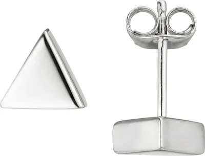 Produktbild von Ohrstecker Ohrringe Dreieck 925 Silber Silberohrstecker Ohrschmuck schlicht