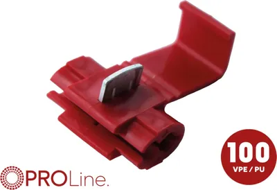 Produktbild von Abzweigverbinder 0,5mm²-1,0mm² rot OT 100 Stück