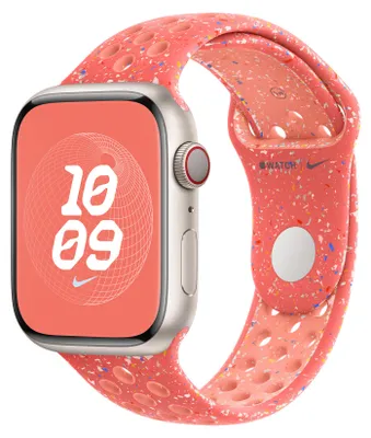 Produktbild von Apple Nike Sportarmband, Magic Ember, 42 (Series 1/2/3)/44/45/46/49mm, S/M