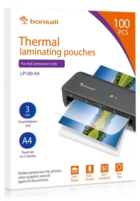 Produktbild von Laminierfolie Laminierfolien A4 - 80 mic - Transparent - Glänzend - 100 Stück