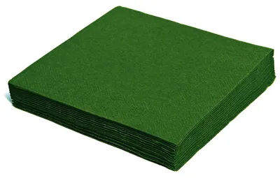 Produktbild von 1250x Servietten 24 x 24 cm 1/4 -Falz 2-lagig dunkelgrün