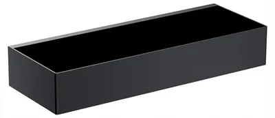 Produktbild von OMNIRES UN10335BL Duschkorb Schwarz Matt Edelstahl