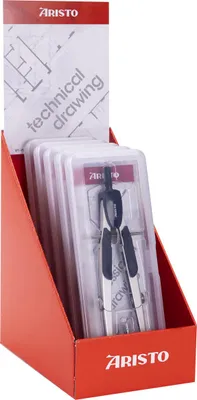 Produktbild von Aristo Studio Zirkel 6er Display je 3x Studio Schnellverstellzirkel
