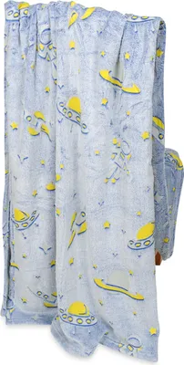 Produktbild von Im Dunkeln leuchtende Decke 150x200 Little Astronaut Fluo