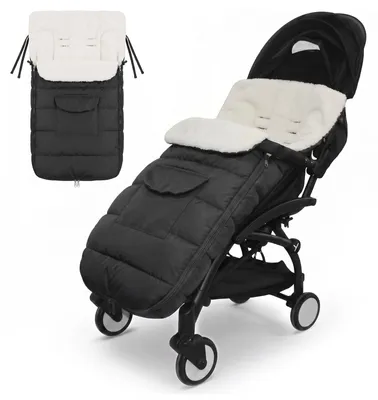 Productafbeelding van Voetenzak voor Kinderwagen met Fleece Voering en 2-in-1 Ontwerp