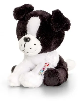Produktbild von Keel Toys Border Collie Hundespielzeug - Plusch - schwarz/weis - 14 cm