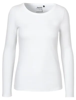 Image de Neutre - T-shirt à manches longues pour femmes LT2916 (S) (blanc)
