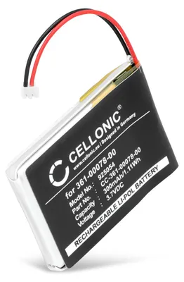 Immagine prodotto di CELLONIC 1x Batteria per Smartwatch e braccialetto fitness Compatibile con Garmin Forerunner 920XT, 361-00078-00 – (300mAh, 3.7V)